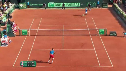 Davis Cup - Francie - Česko (semifinále)