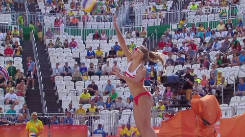 XXXI. letní olympijské hry 2016 Rio de Janeiro - Plážový volejbal: Brazílie - Polsko (ženy)