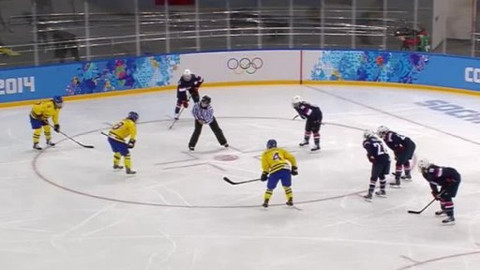 XXII. zimní olympijské hry 2014 Soči - Hokej: USA-Švédsko - ženy (semifinále)