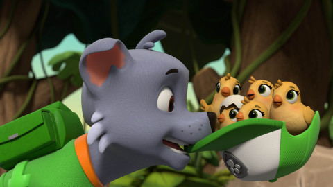 Tlapková patrola - Tlapky zachraňují kuřátka / Tlapky zachraňují popleteného farmářského pomocníka