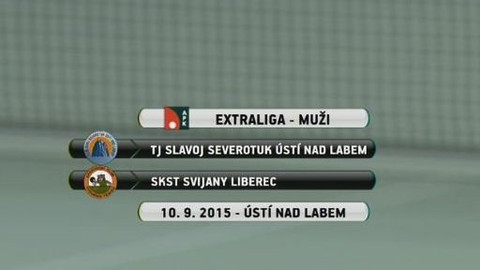 Stolní tenis - Slavoj Severotuk Ústí nad Labem - SKST Svijany Liberec