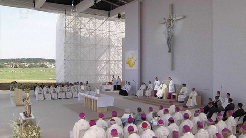 Bohoslužby v České televizi - Mše svatá s papežem Františkem v Šaštíně