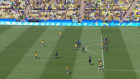 XXXI. letní olympijské hry 2016 Rio de Janeiro - Fotbal: Brazílie - Švédsko (ženy)