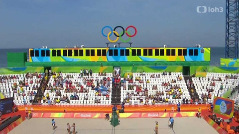 XXXI. letní olympijské hry 2016 Rio de Janeiro - Plážový volejbal: Španělsko - Argentina (ženy)