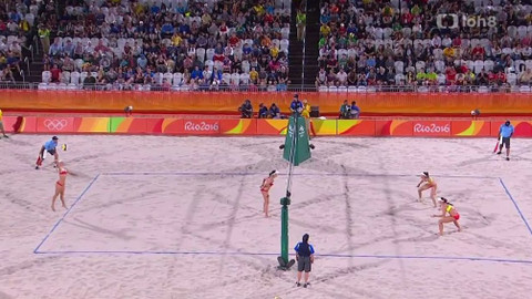 XXXI. letní olympijské hry 2016 Rio de Janeiro - Plážový volejbal: Španělsko - Česko