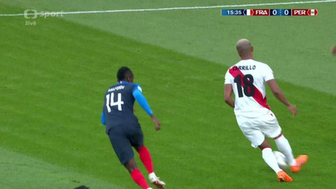 FIFA MS ve fotbalu 2018 Rusko - Francie - Peru