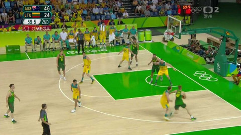 XXXI. letní olympijské hry 2016 Rio de Janeiro - Basketbal: Austrálie - Litva (muži)