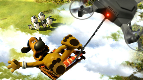 Ovečka Shaun - 9/20 Psí astronaut