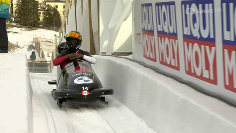 Mistrovství světa v bobech a skeletonu 2023 Švýcarsko - 2. jízda dvojbobu žen