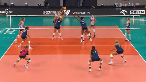 MS ve volejbalu žen 2022 Nizozemsko, Polsko - USA - Srbsko