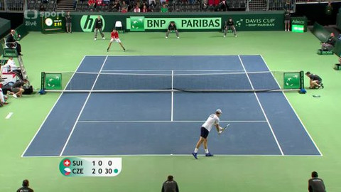 Davis Cup - Švýcarsko - Česko