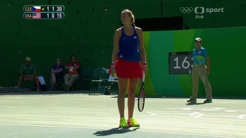 XXXI. letní olympijské hry 2016 Rio de Janeiro - Tenis: Petra Kvitová (Česko) - Madison Keysová (USA)