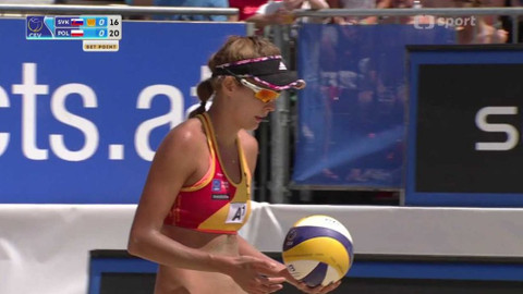 ME v plážovém volejbalu 2015 Rakousko - Dubovcová, Nestarcová (SVK) - Brzosteková, Kolosinská (POL)