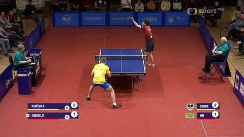 Extraliga stolního tenisu - SKST Cheb - HB Ostrov Havlíčkův Brod