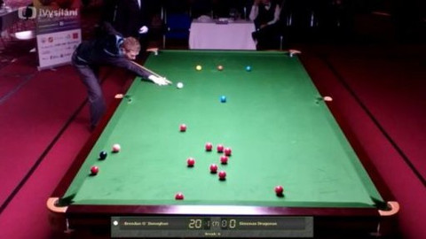 Mistrovství Evropy ve snookeru 2015 - Brendan o'Donoghue vs Simonas Dragunas