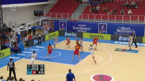 ME v basketbalu žen 2013 Francie - Slovensko - Španělsko