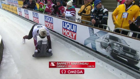 MS ve skeletonu a bobech 2017 Německo - 2. jízdy závodu mužů