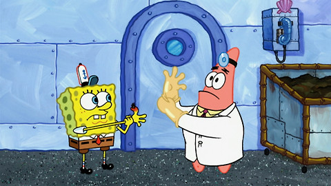 SpongeBob v kalhotách - Tříska/Píšťalkování