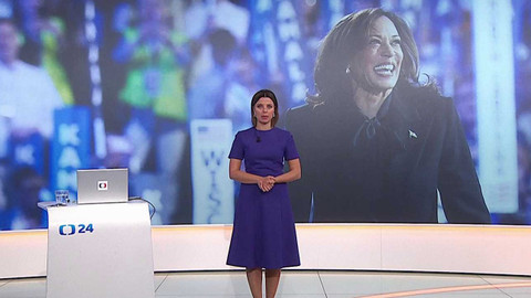 90’ ČT24 - Harrisová přijala nominaci a jde do boje o Bílý dům