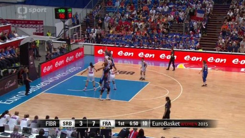 ME v basketbalu 2015 žen - Srbsko - Francie