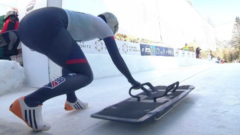 Mistrovství světa v bobech a skeletonu 2023 Švýcarsko - 1. jízda závodu žen ve skeletonu