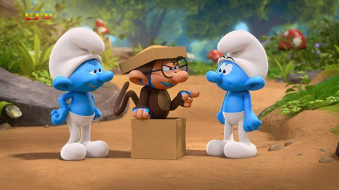 Šmoulové 3D - 40/52 Skopičiny s opičkou