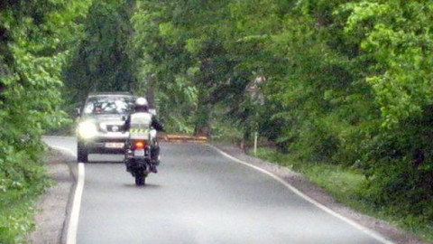 Stop - Čelní náraz motorky