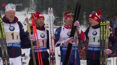 MS v biatlonu 2016 Norsko - Štafeta mužů na 4 x 7,5 km