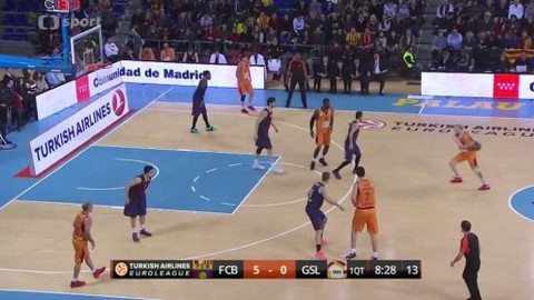 Evropská liga v basketbalu - FC Barcelona - Galatasaray Liv Hospital Istanbul