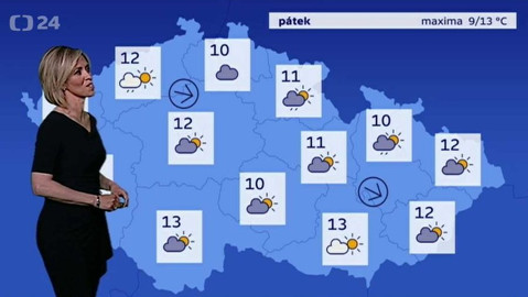 Předpověď počasí - 13. dubna 2017 17:55