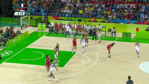 XXXI. letní olympijské hry 2016 Rio de Janeiro - Basketbal: Francie - Srbsko (ženy)