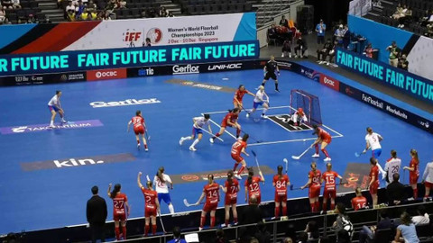 MS ve florbalu žen 2023 Singapur - Česko - Švýcarsko