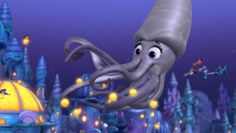 Tlapková patrola - Vodní tlapky zachraňují útes / Vodní tlapky zastavují obří oliheň