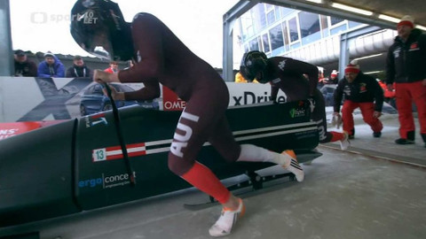 MS ve skeletonu a bobech 2016 Rakousko - 3. jízdy dvojbobu žen