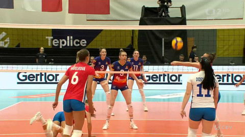 Zlatá evropská volejbalová liga - Česko - Rumunsko