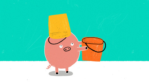 Naše prasátko - 8/52 Kyblíček