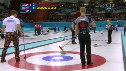 XXII. zimní olympijské hry 2014 Soči - Curling: Kanada - Norsko - muži