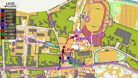 Sportovní běh a chůze - M ČR v orientačním běhu 2014 Smiřice - sprintové štafety