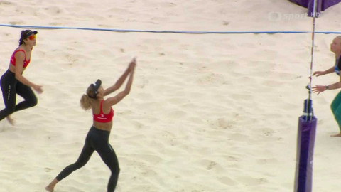 MS v plážovém volejbalu 2023 Mexiko - Melissa / Brandie (CAN) – Hermannová / Štochlová (CZE)