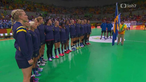 XXXI. letní olympijské hry 2016 Rio de Janeiro - Házená: Švédsko - Argentina (ženy)