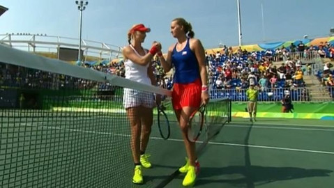 XXXI. letní olympijské hry 2016 Rio de Janeiro - Tenis: Kvitová - Makarovová