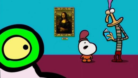 Minuta v muzeu - Mona Lisa