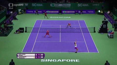 BNP Paribas WTA Singapur 2015 - Kopsová-Jonesová, Spearsová (USA) - Hlaváčková, Hradecká (CZE)