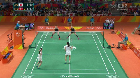 XXXI. letní olympijské hry 2016 Rio de Janeiro - Badminton: Japonsko - Dánsko (čtyřhra, ženy)