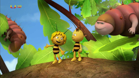 Včelka Mája - Průvod housenek