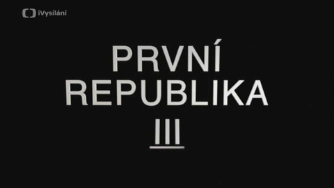 ČT na MFF Karlovy Vary - První republika III