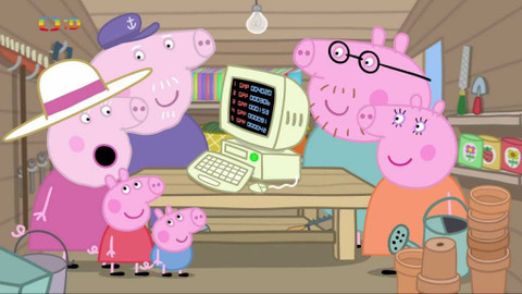 Prasátko Peppa - Počítač dědy prasátka