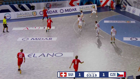 MS v házené U19 2025 Egypt - Švýcarsko - Česko