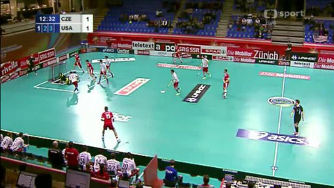 MS ve florbalu mužů 2012 Švýcarsko - Česko - USA