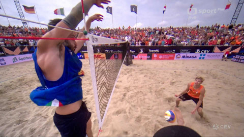 ME v plážovém volejbalu 2024 Nizozemsko - Van de Velde/Immers (NED) - Cottafava/Nicolai (ITA)